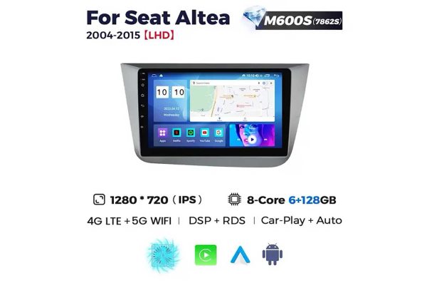 Штатная магнитола для Seat Altea 04-15 Resonance M600 2K