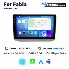Штатная магнитола для Skoda Fabia 07-14 Resonance M600 2K