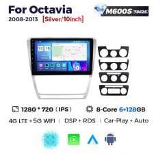 Штатна магнітола для Skoda Octavia 08-13 Resonance M600 2K
