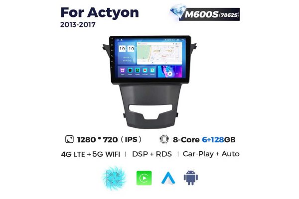 Штатная магнитола для SsangYong Actyon 13-18 Resonance M600 HD