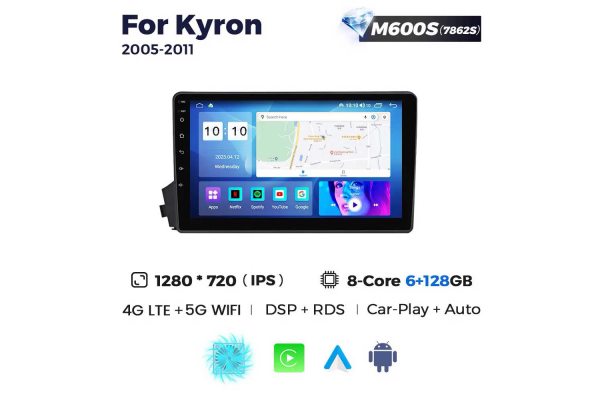 Штатная магнитола для SsangYong Kyron 05-14 Resonance M600 HD