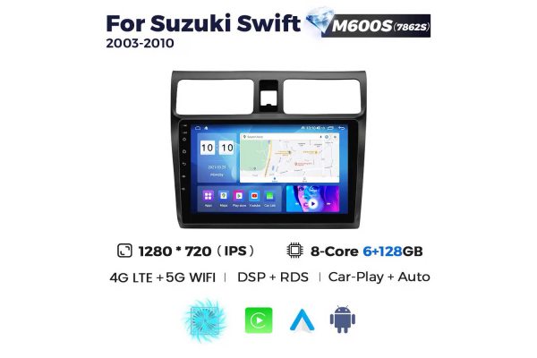 Штатна магнітола для Suzuki Swift 03-10 Resonance M600 2K