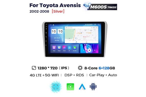 Штатна магнітола для Toyota Avensis 03-09 Resonance M600 2K