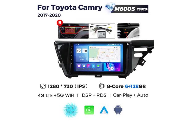 Штатная магнитола для Toyota Camry (XV70) Resonance M600 2K