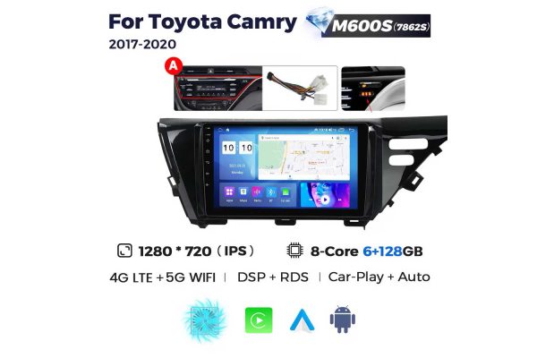 Штатная магнитола для Toyota Camry (XV70) Resonance M600 2K