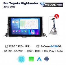 Штатна магнітола для Toyota Highlander 13-18 Resonance M600 2K