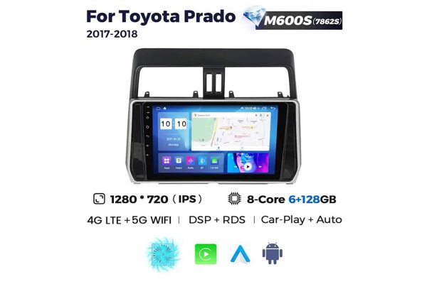Штатная магнитола для Toyota Land Cruiser Prado (J150) 17-18+ Resonance M600 2K