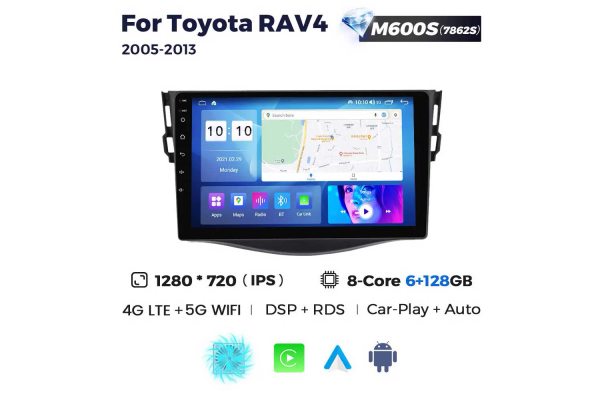 Штатная магнитола для Toyota RAV4 05-13 Resonance M600 2K