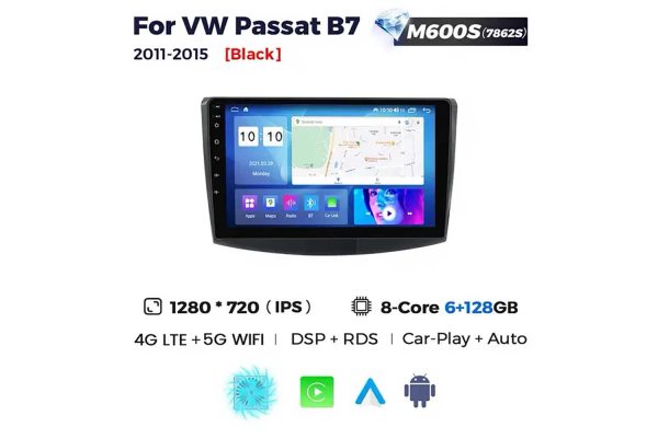 Штатная магнитола для Volkswagen Passat B6, B7, CC 05-14 (black) Resonance M600 HD