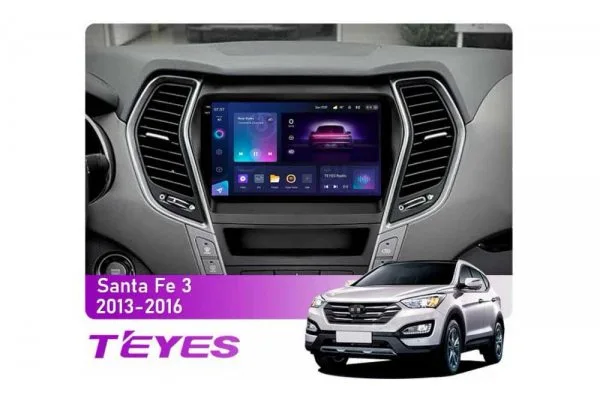 Штатна магнітола для Hyundai Santa Fe 2013-2016 Teyes CC3 2k 4+64 Gb (C)