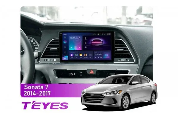 Штатна магнітола для Hyundai Sonata 2014-2017 Teyes CC3 2k 4+64 Gb (B)