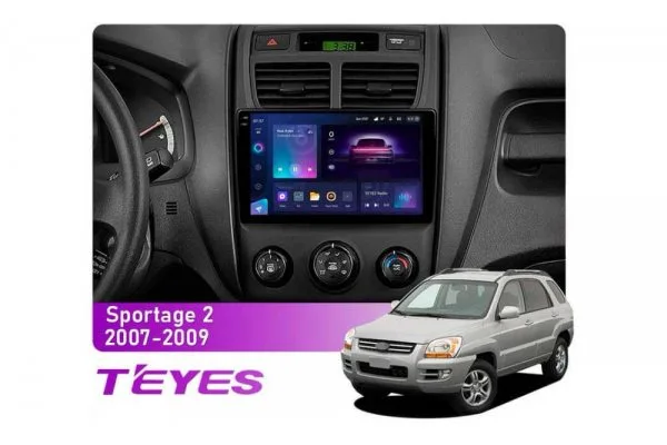 Штатна магнітола для Kia Sportage 2007-2009 Teyes CC3 2k 4+64 Gb