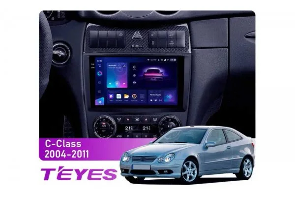 Штатна магнітола для Mercedes-Benz C-Class (W203) Teyes CC3 2k 4+64 Gb
