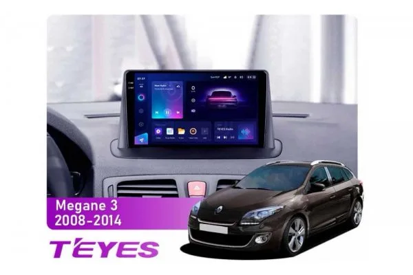 Штатная магнитола для Renault Megane 2008-2014 Teyes CC3 2k 6+128 Gb (1 коса)