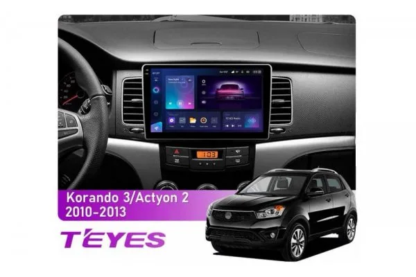 Штатна магнітола для SsangYong Korando 2010-2013 Teyes CC3 2k 6+128 Gb