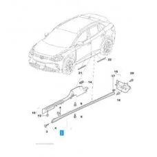 Накладка порога ліва Volkswagen ID.4