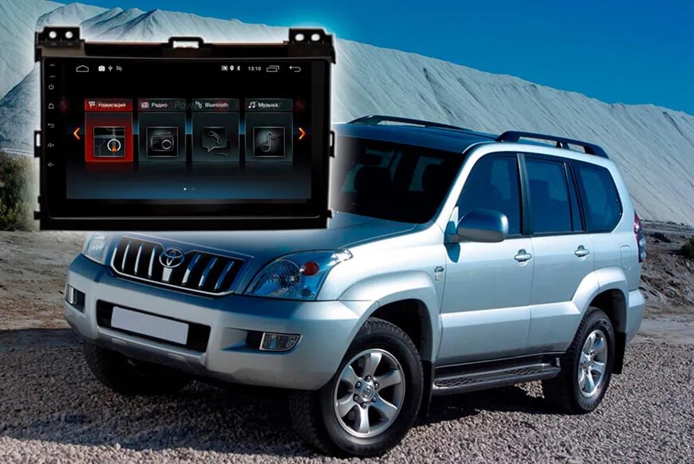 штатная магнитола для toyota lc120 prado