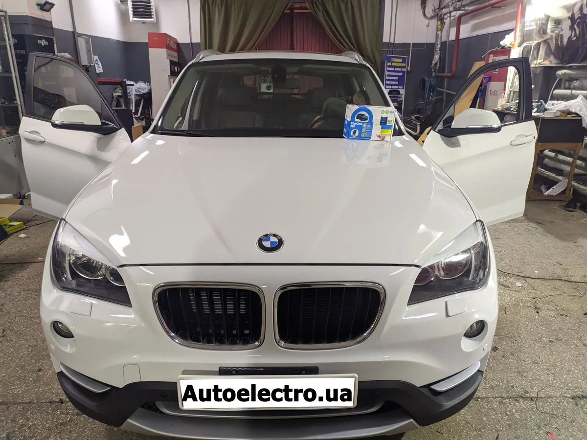 Установка автосигнализации, камеры заднего вида, парктроников на BMW X1