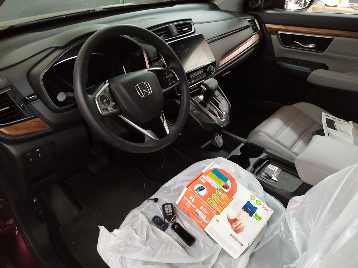 Установка автосигнализации на Honda CRV
