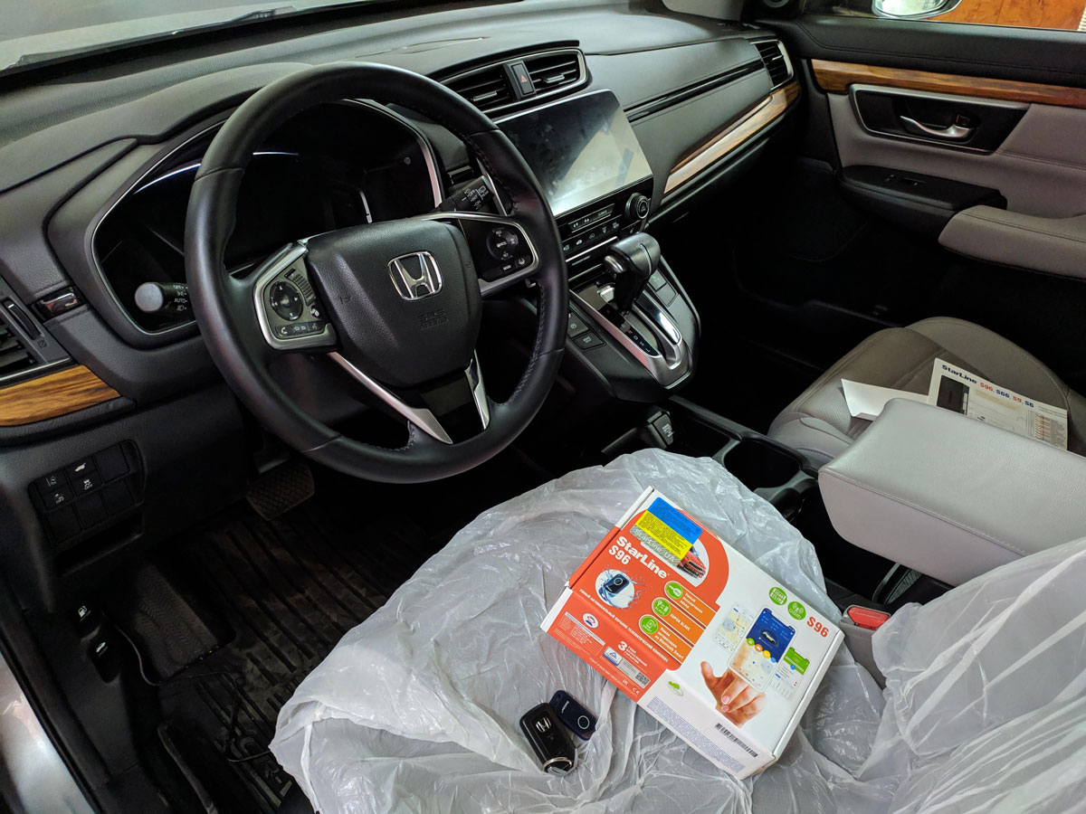 Установка автосигнализации на Honda CR-V