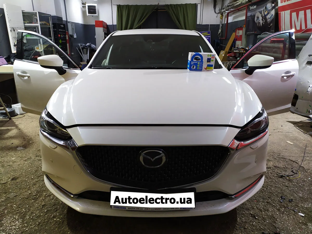 Установка автосигнализации Starline S66 на Mazda 6