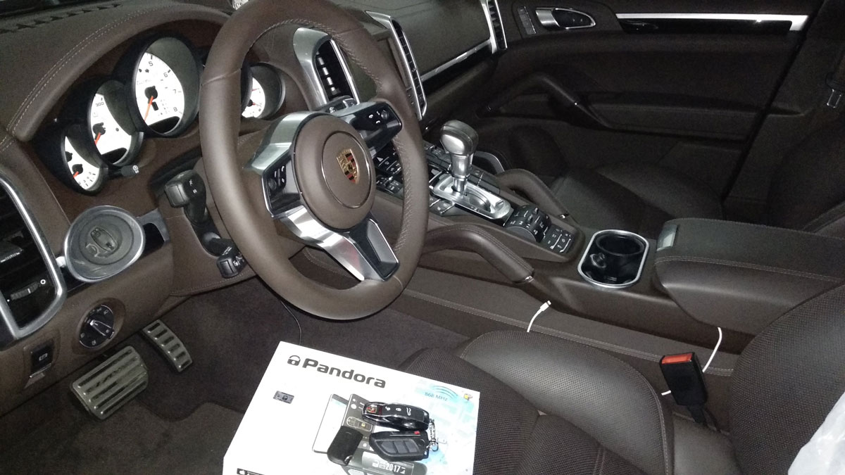 Установка автосигнализации на Porsche Cayenne