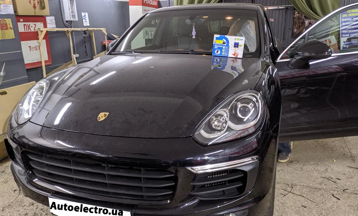 Установка автосигнализации на Porsche Cayenne