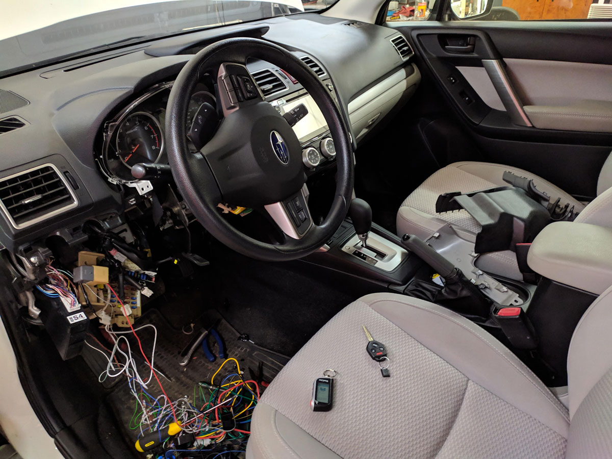 Установка автосигнализации на Subaru Forester